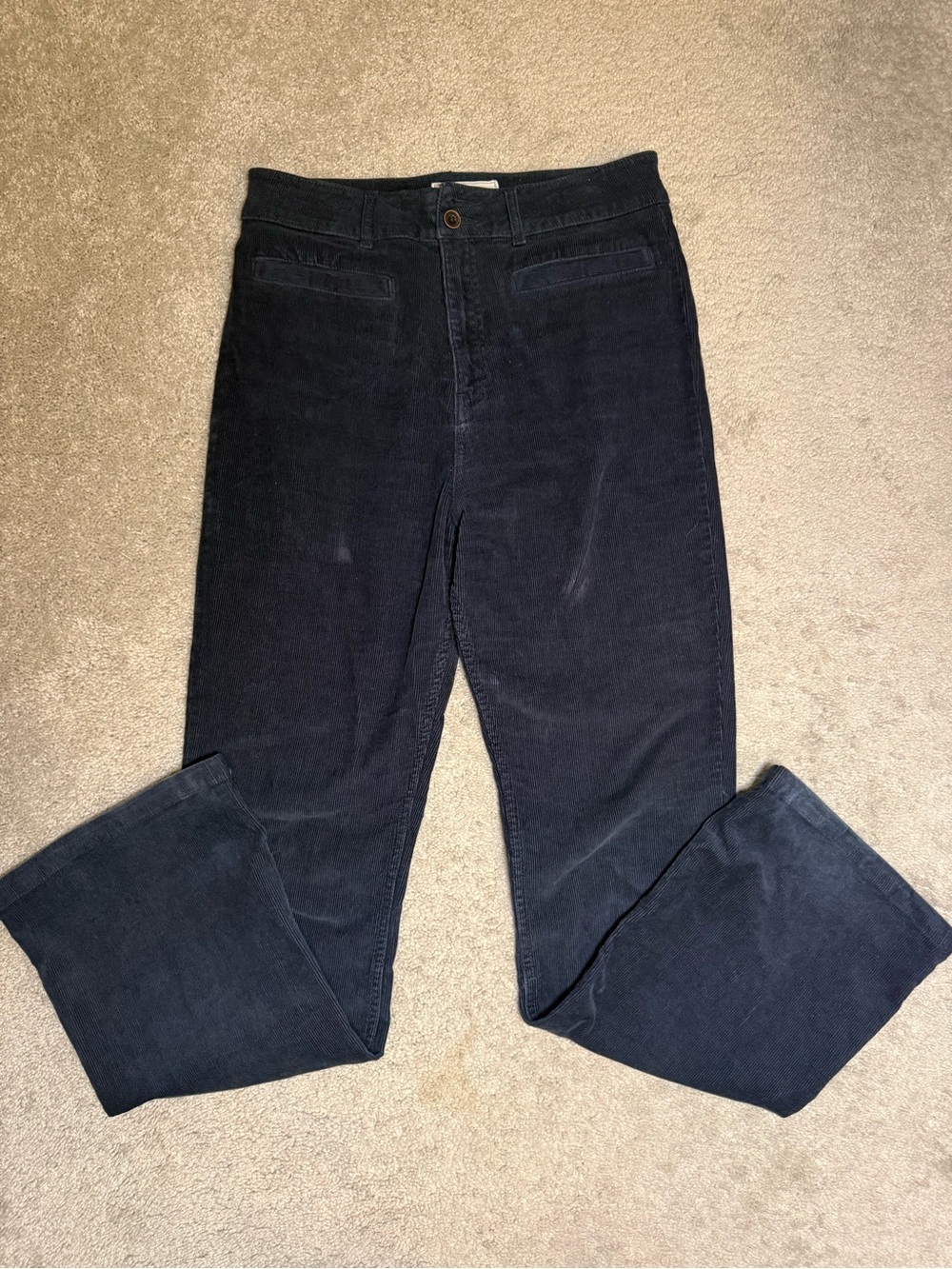 Fat Face Women's Dark Navy Corduroy Bootcut Jeans